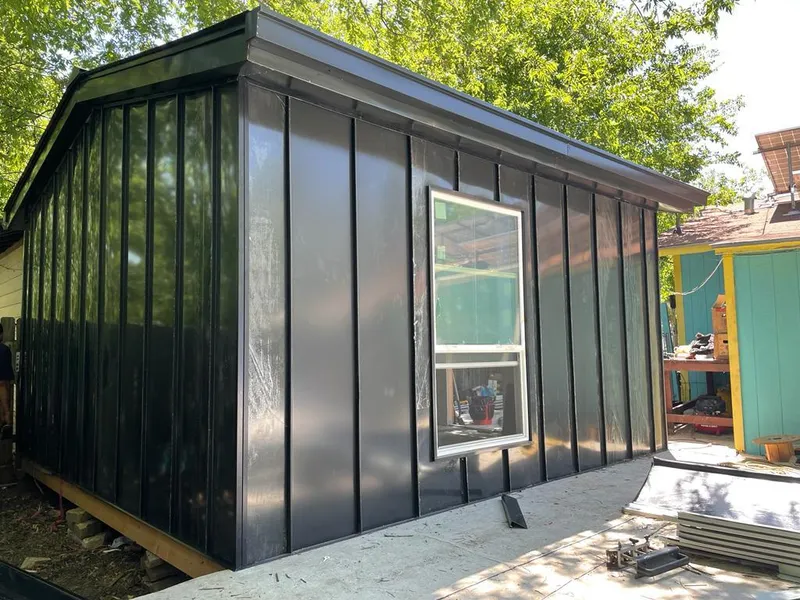 Black standing seam metal wall panels for Metal Roof Installation in Montgomery Village